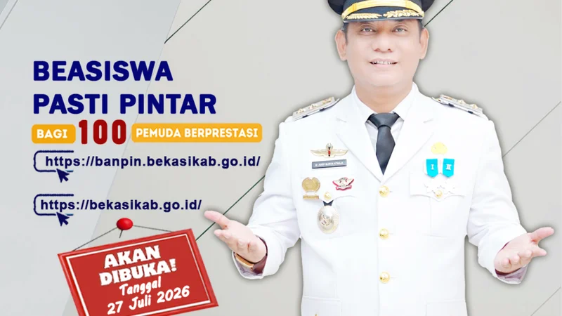 Kabar Baik Buat Anak Bekasi! Pemkab Buka 100 Kuota Kuliah Gratis Lewat Beasiswa Banpin 2026